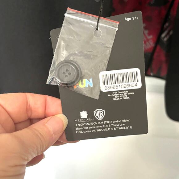 Nightmare on Elm Street NWT Womens Funwear Costume Black Blazer Slim Fit - Picture 5 of 10